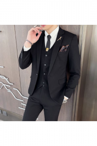 YT01-GRYDK Black Preorder 1 Tuxedo Rental Sale Purchase Ready made Malaysia Kuala Lumpur Selangor