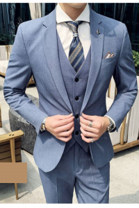 YT02-BLULT-1XL  Light Blue  d Tuxedo Rental Sale Purchase Ready made Malaysia Kuala Lumpur Selangor Korean Slim Fit